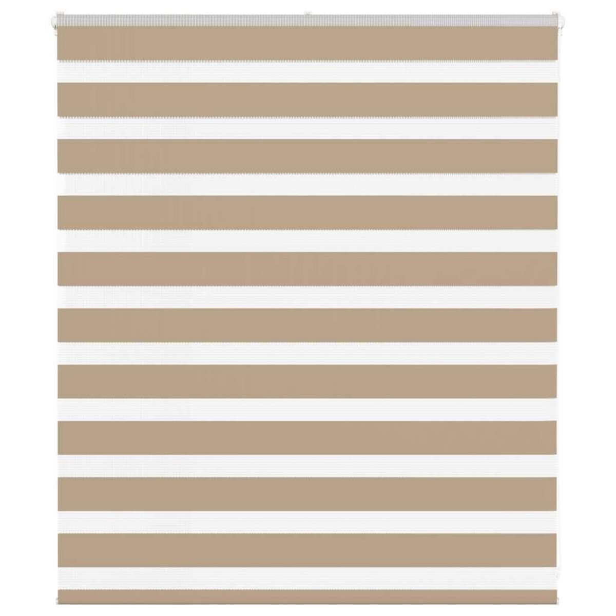 VIDAXL Store zebre marron sable largeur du tissu 125,9 cm polyester