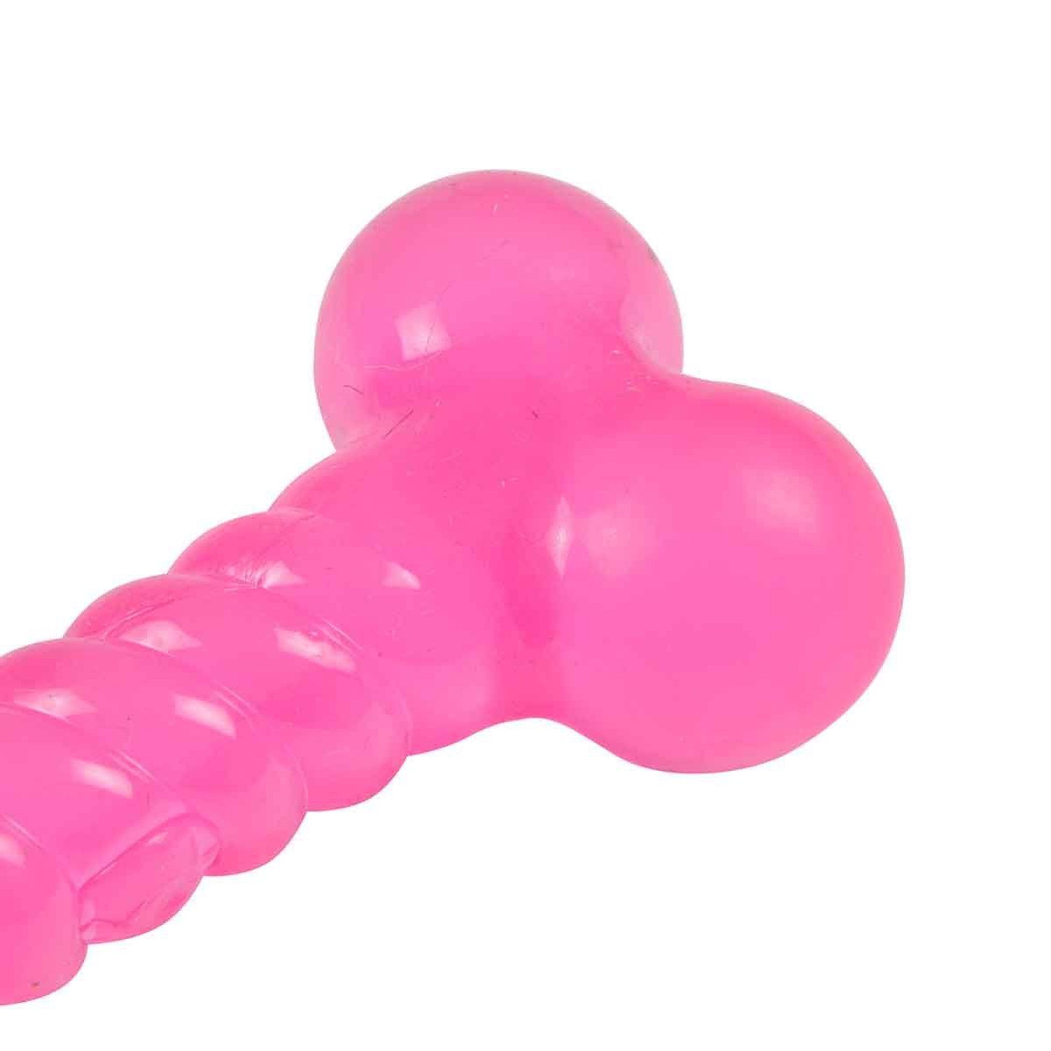 Voir la diapositive 3 : LOVE STORY Lot de 2 Jouets pour Chien  Balle & Os  13cm Rose