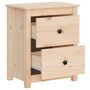 Voir la diapositive 5 : VIDAXL Table de chevet 50x35x61,5 cm Bois de pin massif