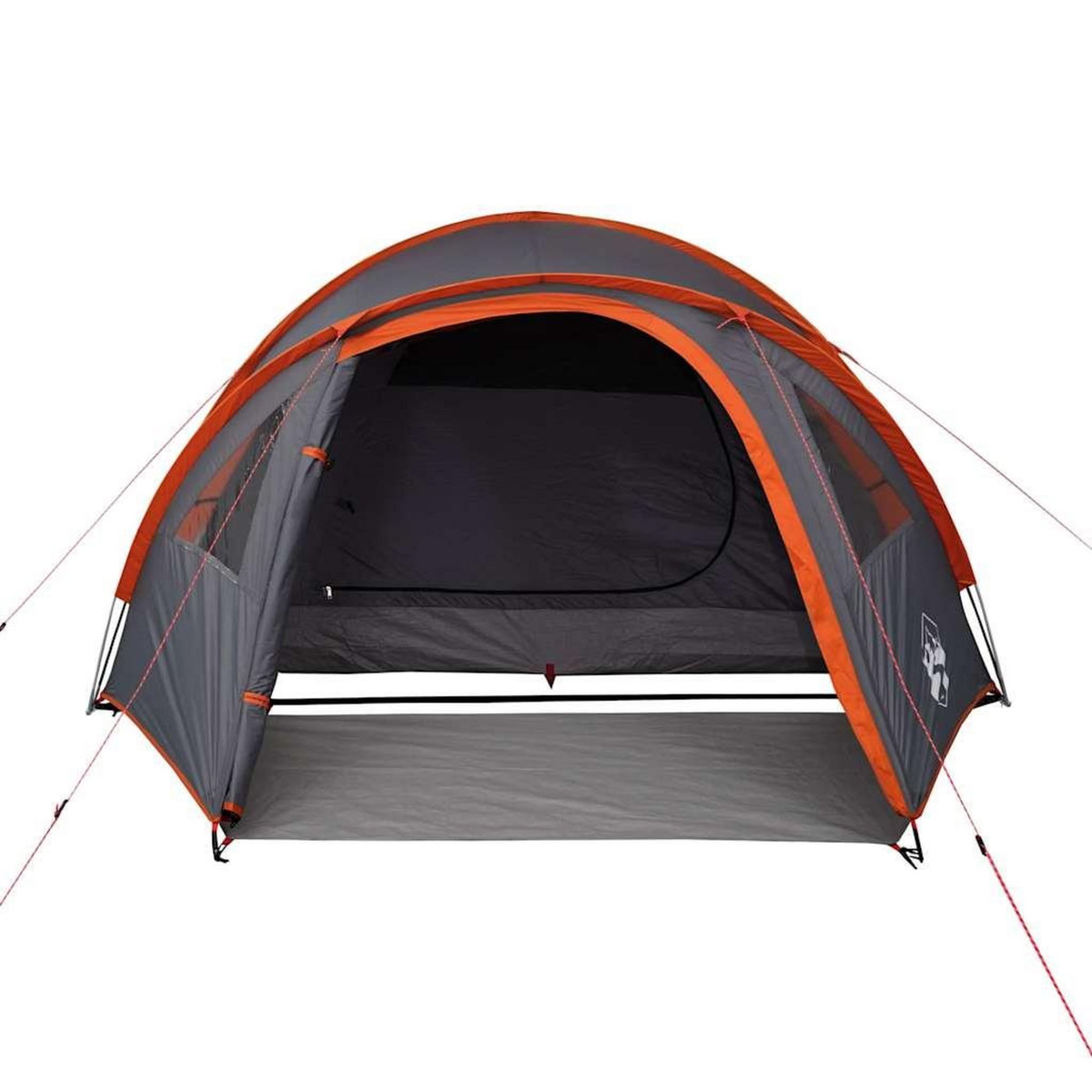VIDAXL Tente de camping a dome 4 personnes orange impermeable