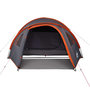 Voir la diapositive 5 : VIDAXL Tente de camping a dome 4 personnes orange impermeable