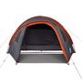 Voir la diapositive 5 : VIDAXL Tente de camping a dome 4 personnes orange impermeable
