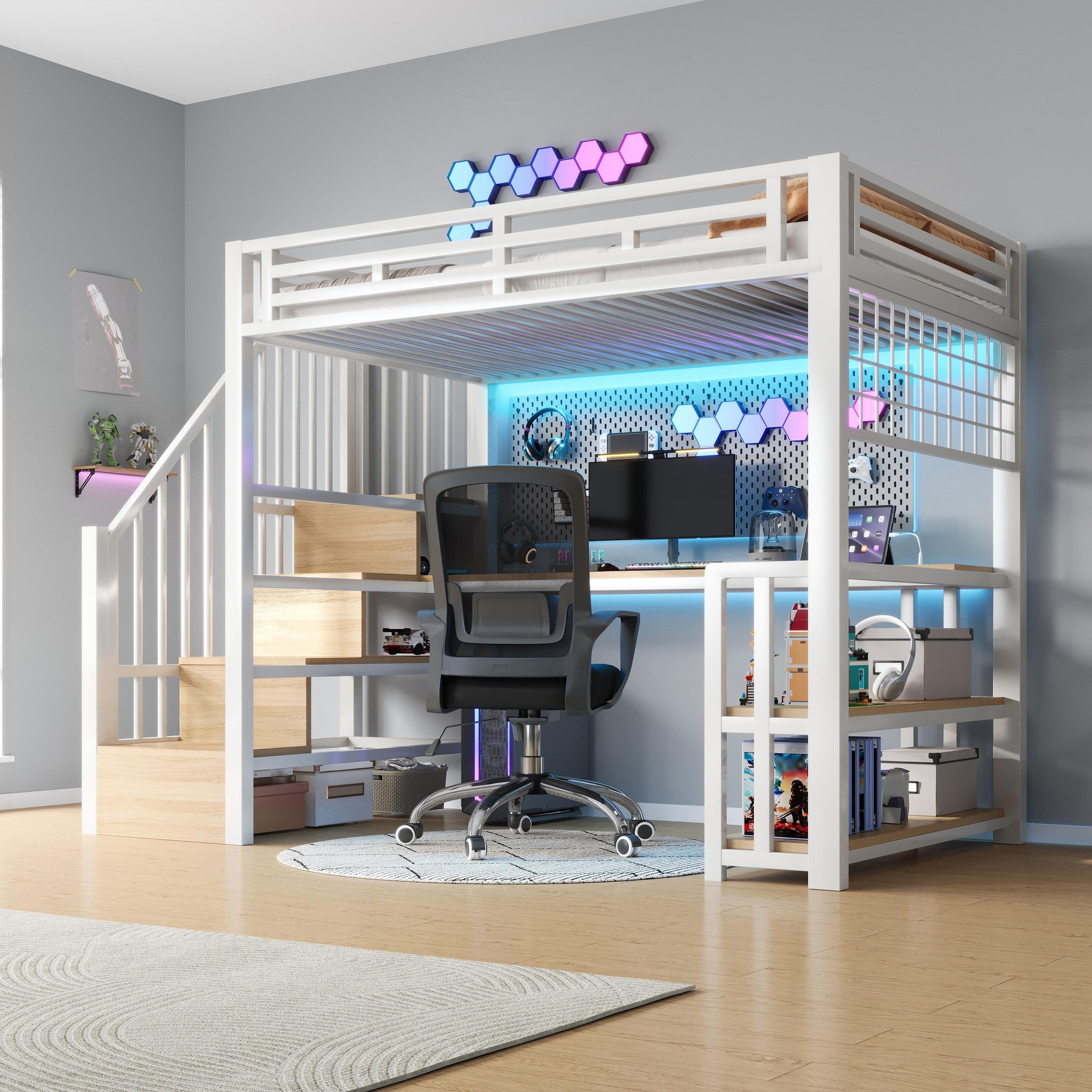 Voir la diapositive 4 : MERAX Lit mezzanine