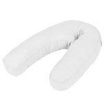 VIDAXL Coussin de grossesse en forme de J 54x(36 43) cm Blanc