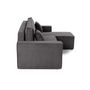 Voir la diapositive 6 : BEST MOBILIER Cezanne - canapé d'angle réversible - 4 places - convertible avec coffre - en velours côtelé