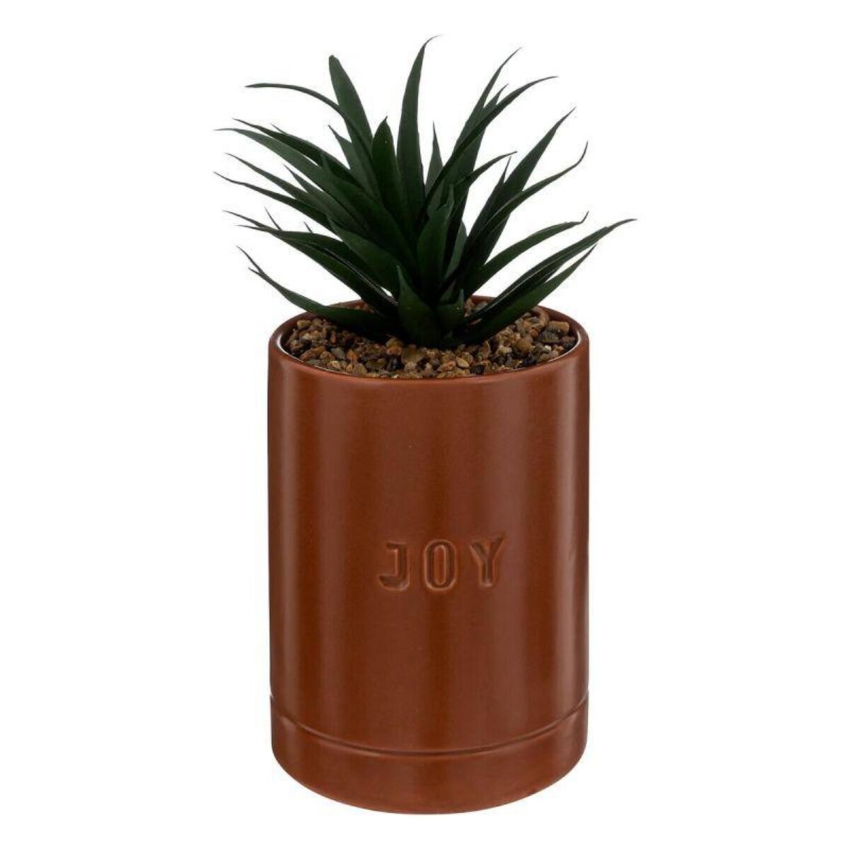  Plante Artificielle en Pot  Joy  20cm Marron