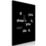 Paris Prix Tableau Imprimé  If You Can Dream It, You Can Do It. Coloris disponibles : Multicolore
