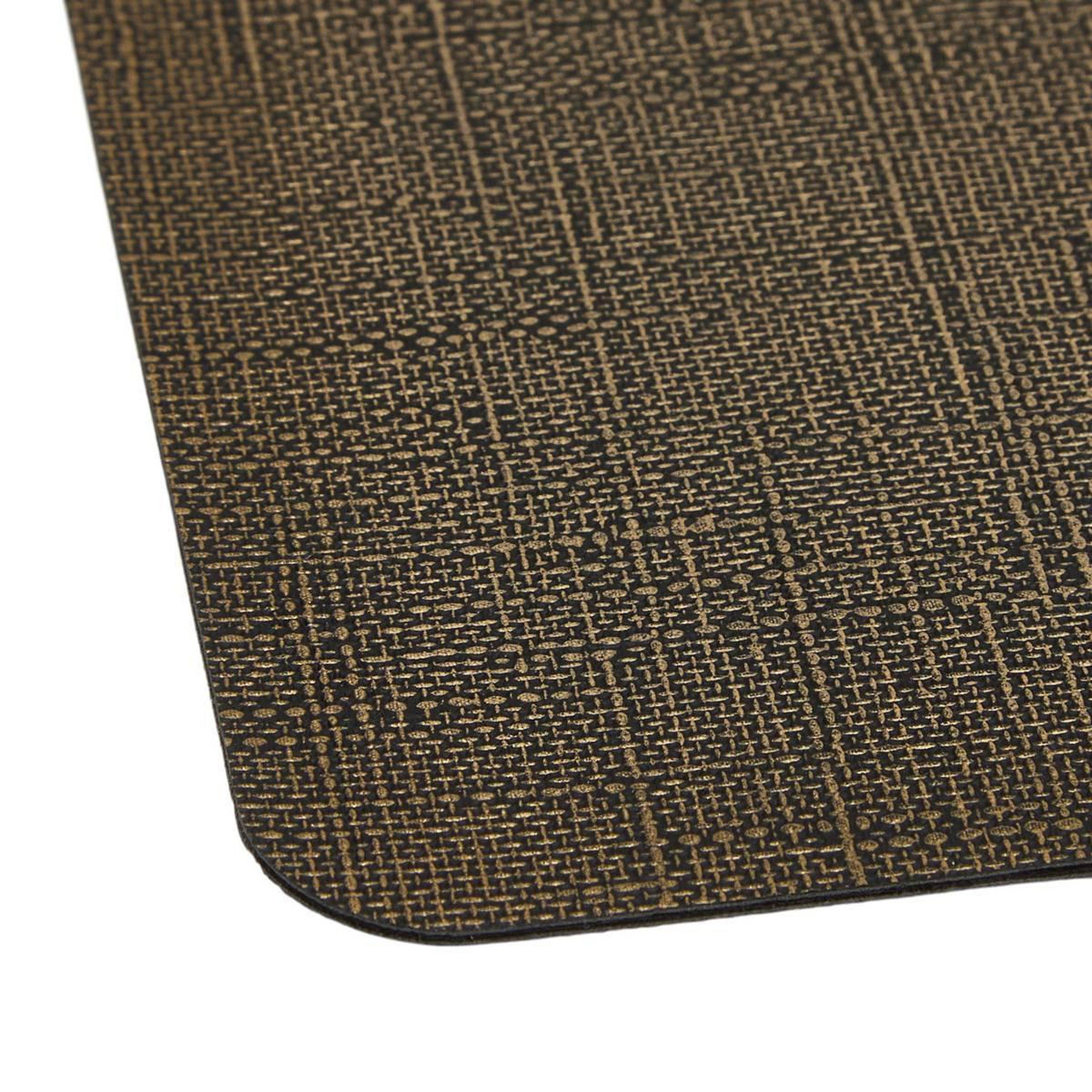 Voir la diapositive 2 : SECRET DE GOURMET Set de Table Rectangulaire  Esmée  30x45cm Noir
