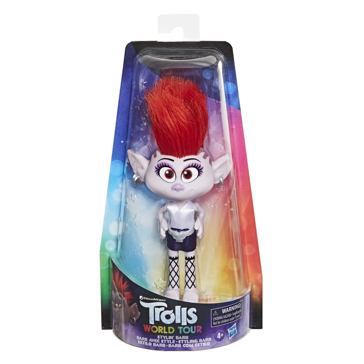HASBRO Poupée Les Trolls 2 Tournée Mondiale de DreamWorks - Barb avec Style