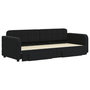 Voir la diapositive 3 : VIDAXL Lit de jour avec gigogne et tiroirs sans matelas noir 80x200 cm