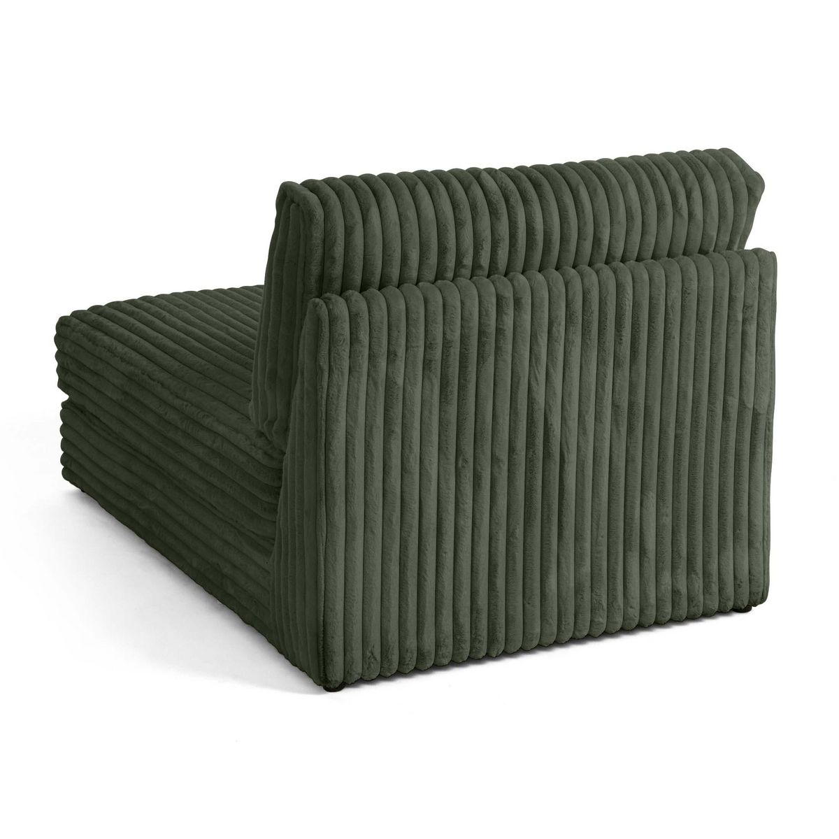 LISA DESIGN Jasper - module méridienne - en fausse fourrure côtelée