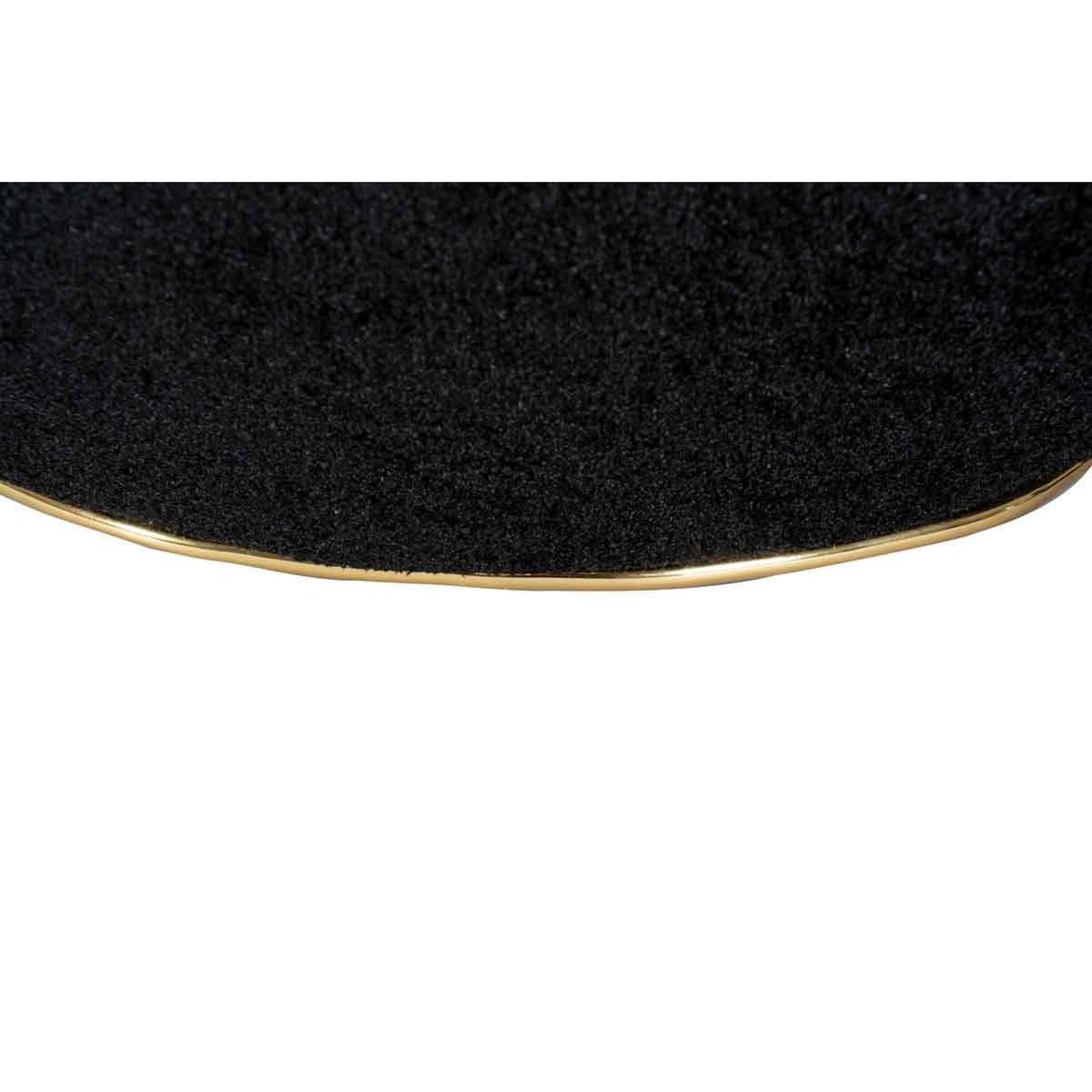 Voir la diapositive 4 : Paris Prix Tabouret carré déco  contessa  60cm noir & or
