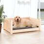 Voir la diapositive 3 : VIDAXL Lit pour chien 75,5x55,5x28 cm Bois massif de pin