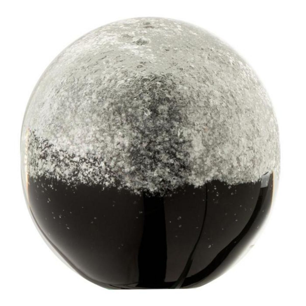 Paris Prix Presse-Papier en Verre  Couches  9cm Noir & Argent