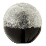 Paris Prix Presse-Papier en Verre  Couches  9cm Noir & Argent