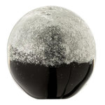 Paris Prix Presse-Papier en Verre  Couches  9cm Noir & Argent