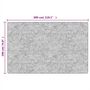 Voir la diapositive 6 : VIDAXL Tapis lavable antiderapant 190x300 cm noir et dore