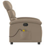 Voir la diapositive 5 : VIDAXL Fauteuil de massage inclinable Cappuccino Similicuir