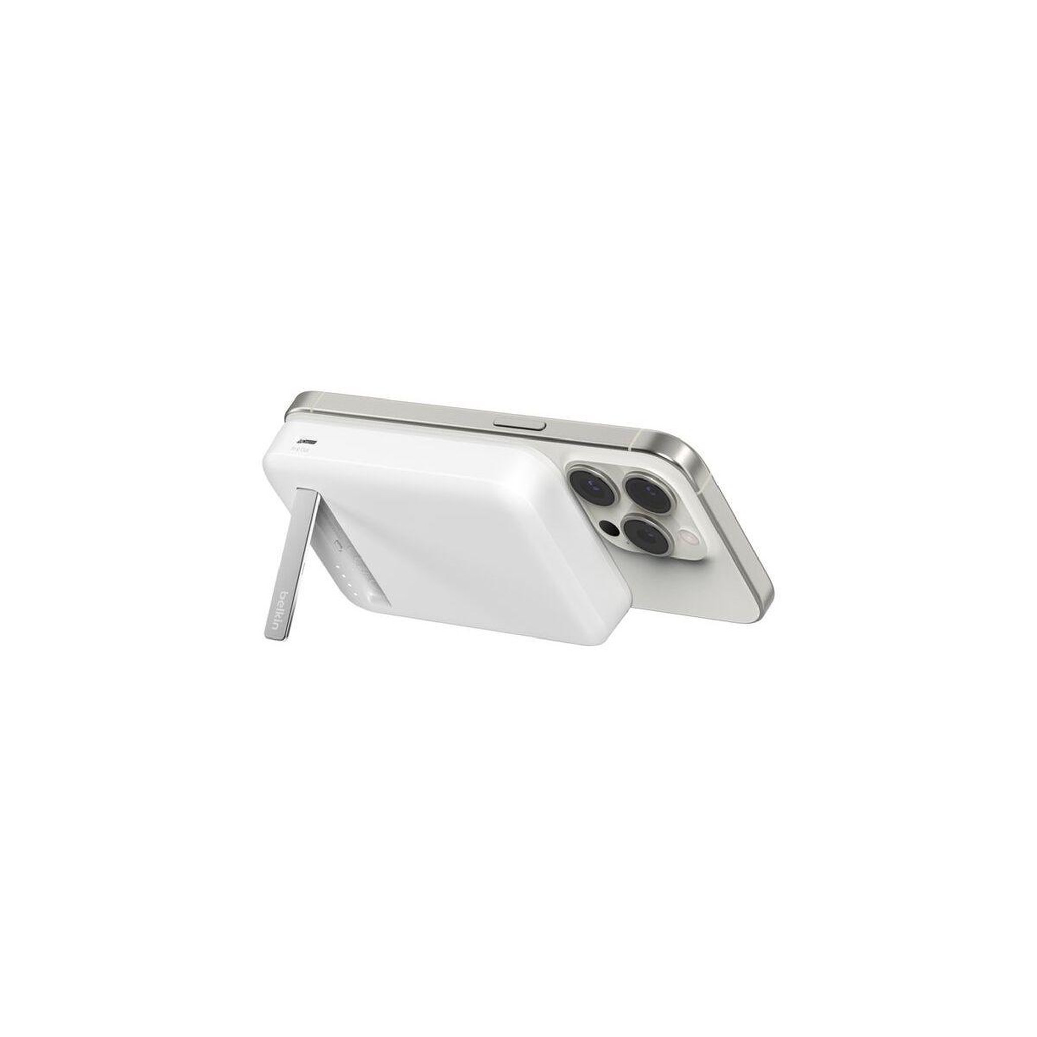Voir la diapositive 3 : Belkin Batterie externe 8000 mah 15w magsafe avec support