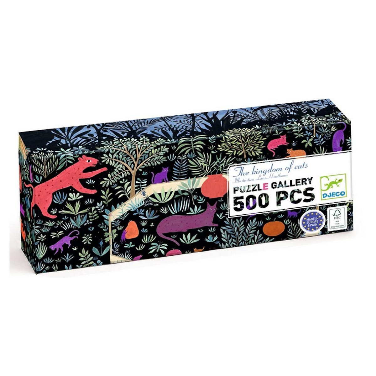 Djeco Puzz Gallery - 500 pcs - The kingdom of cats