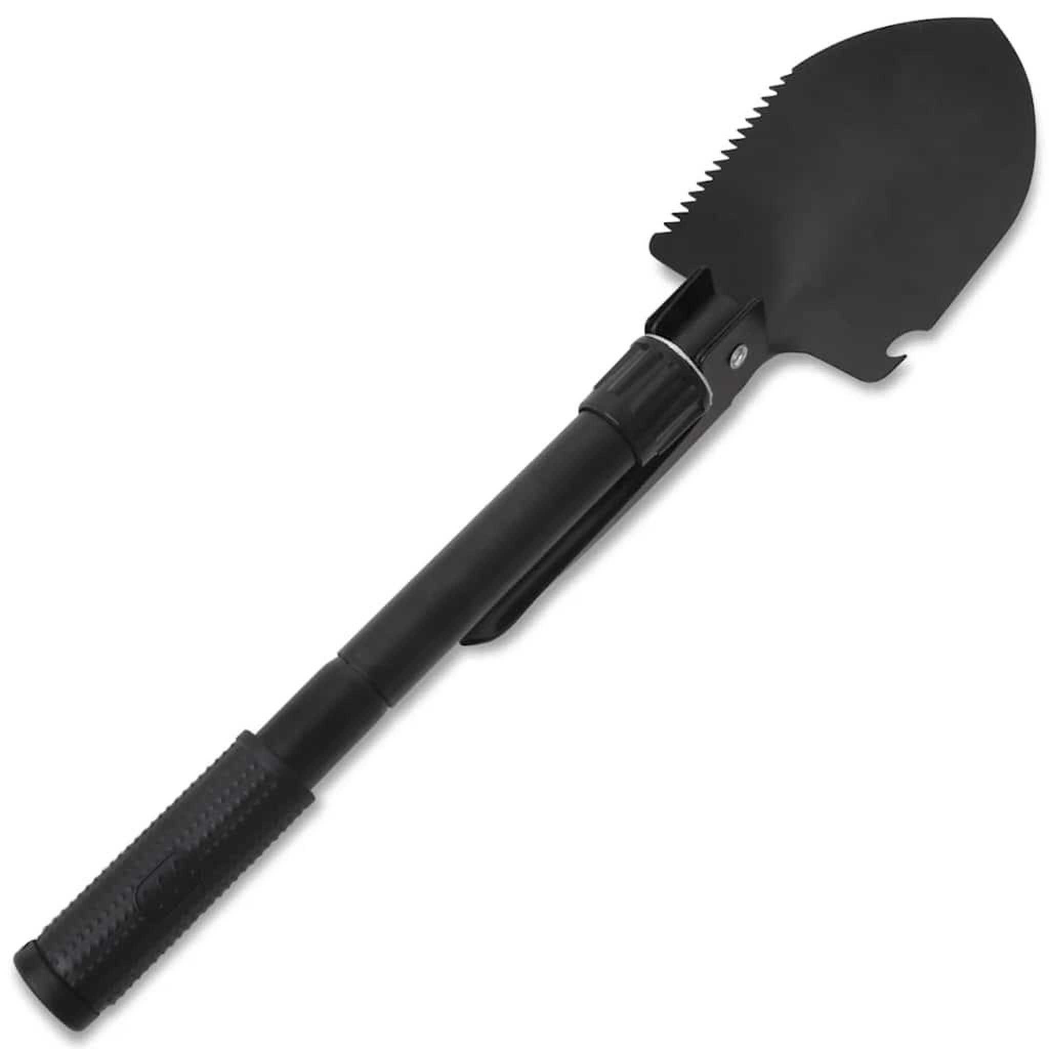 Voir la diapositive 5 : VIDAXL Pelle pliable Acier au carbone Noir