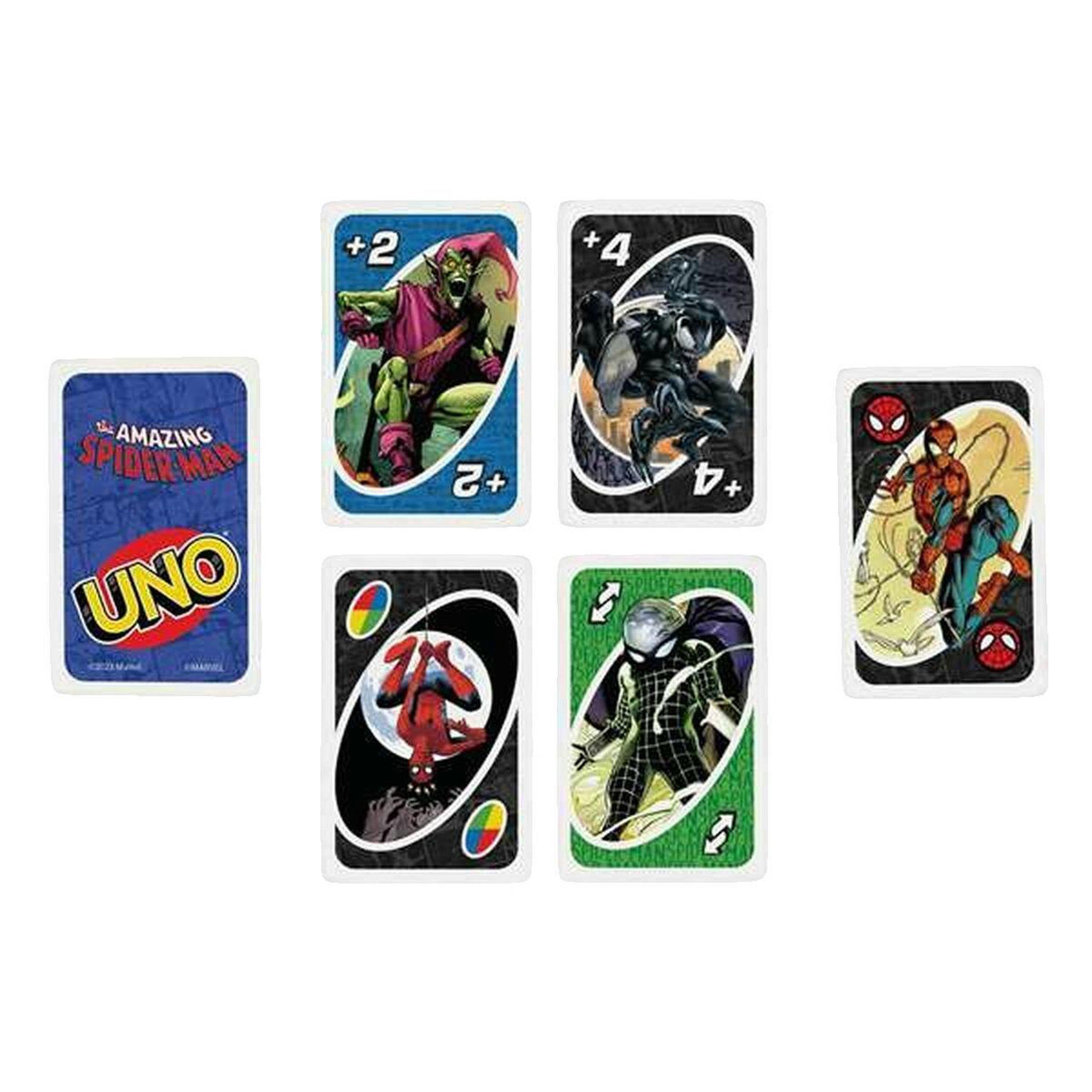 Voir la diapositive 2 : MATTEL Jeu de cartes Mattel UNO Spider-Man