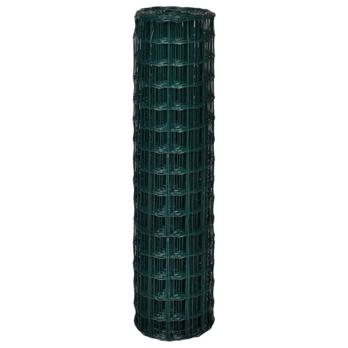 VIDAXL Cloture euro Acier 10 x 1,5 m Vert