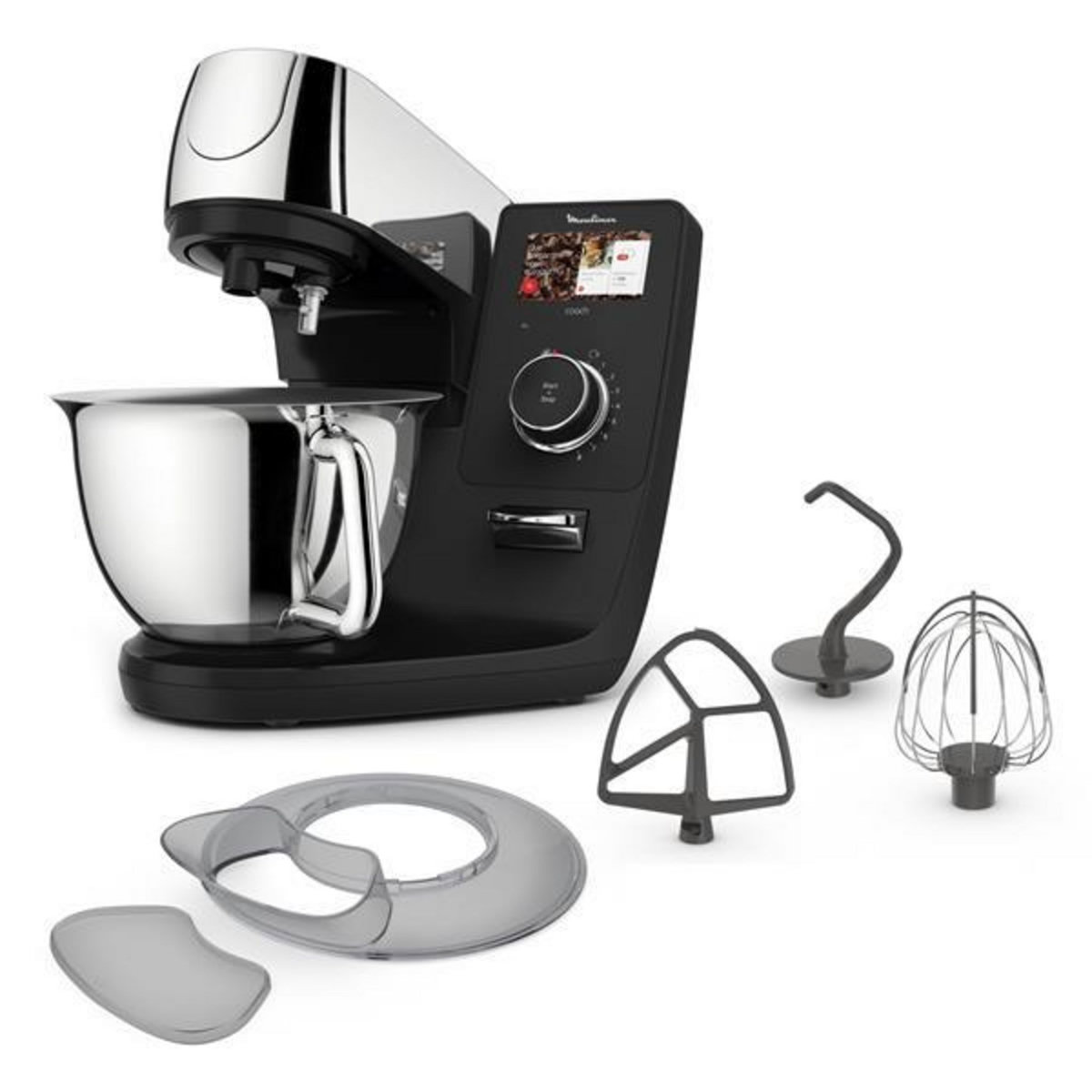 MOULINEX Robot pâtissier 5.5l 1200w noir/silver - QA950D10