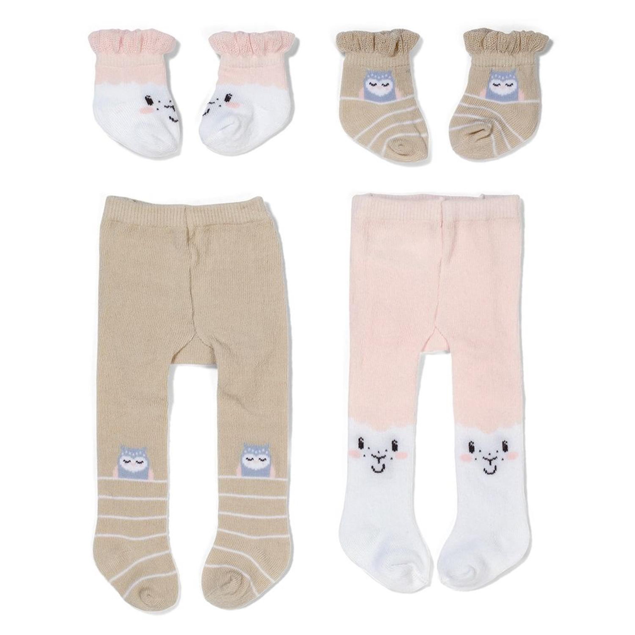 Voir la diapositive 3 : Zapf Creation BABY born - Chaussettes et collants Moutons pour poupée de 43 cm