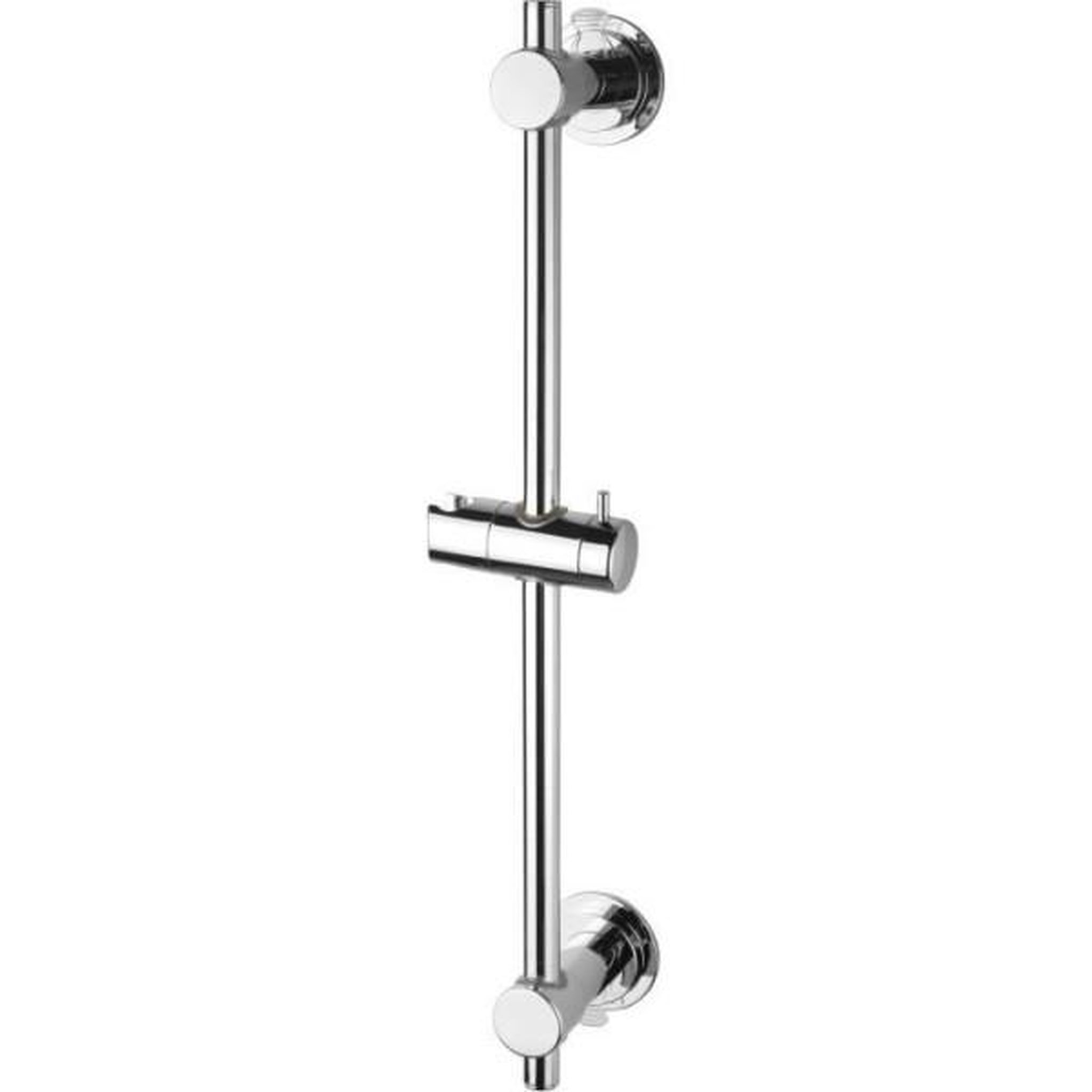 Voir la diapositive 3 : ROUSSEAU Barre de douche universelle ROUSSEAU - Inox chromé - Longueur 60,5 cm - Diametre 18 mm - Fixation ventouse