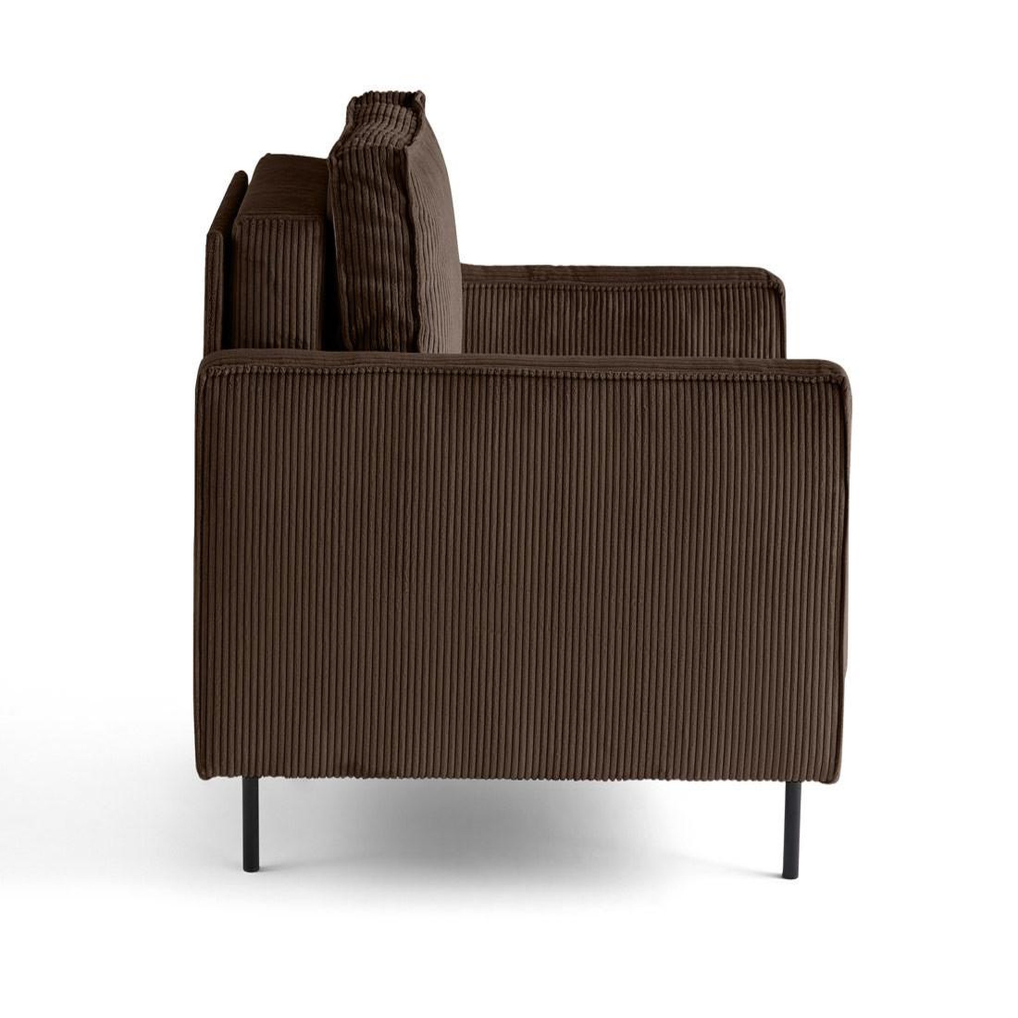 Voir la diapositive 3 : LISA DESIGN Charlie - fauteuil - pieds hauts - en velours côtelé