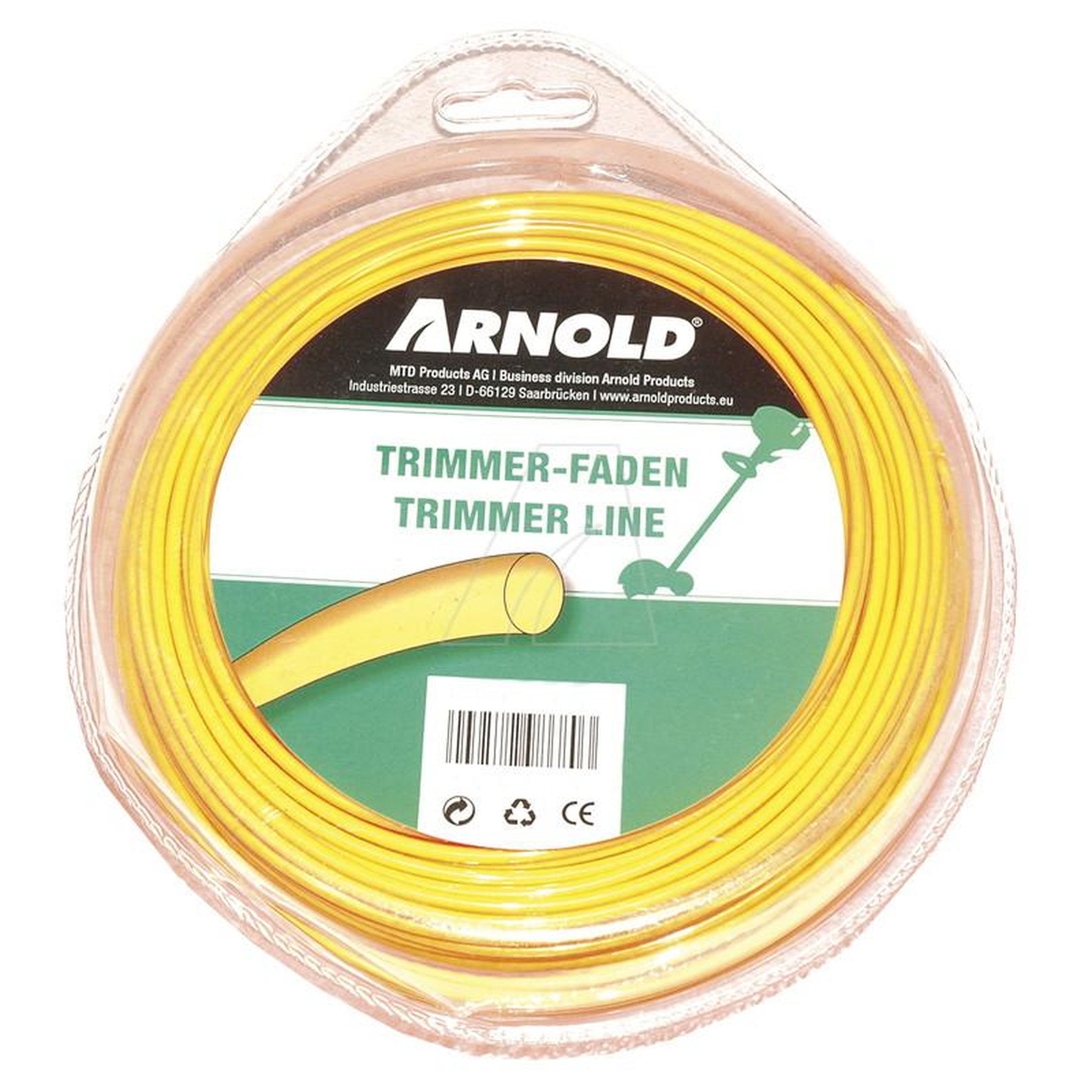 ARNOLD Fil de coupe-bordure rond en nylon 3,9 mm × 30 m