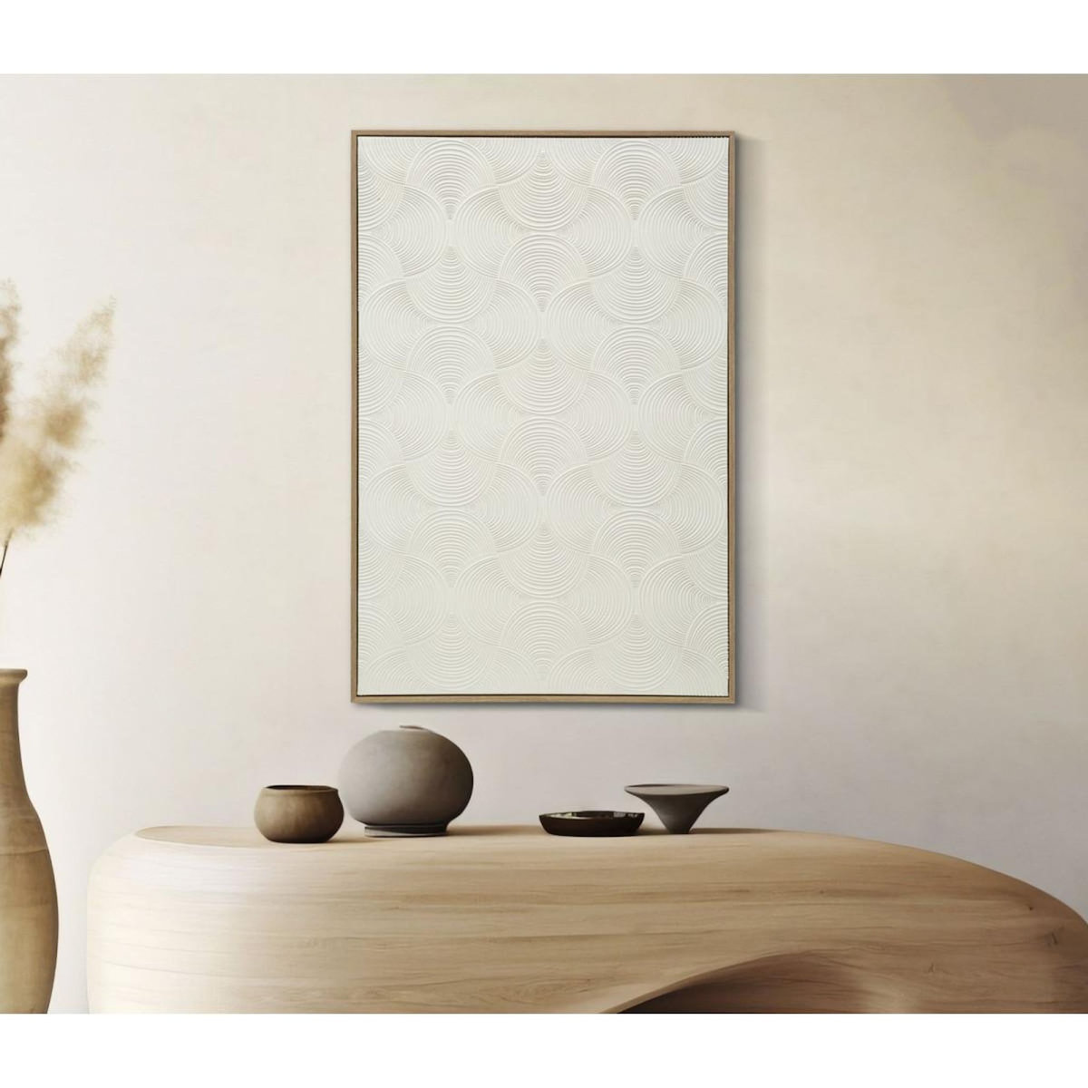 Paris Prix Tableau Peinture  Simplicity II  80x120cm Écru