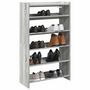 Voir la diapositive 1 : VIDAXL Etagere a chaussures sonoma gris 60x25x100 cm bois ingenierie