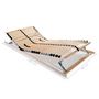 Voir la diapositive 6 : VIDAXL Sommiers a lattes sans matelas 2 pcs avec 28 lattes 80x200 cm