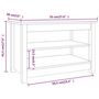 Voir la diapositive 6 : VIDAXL Banc a chaussures 70x38x45,5 cm Bois de pin massif