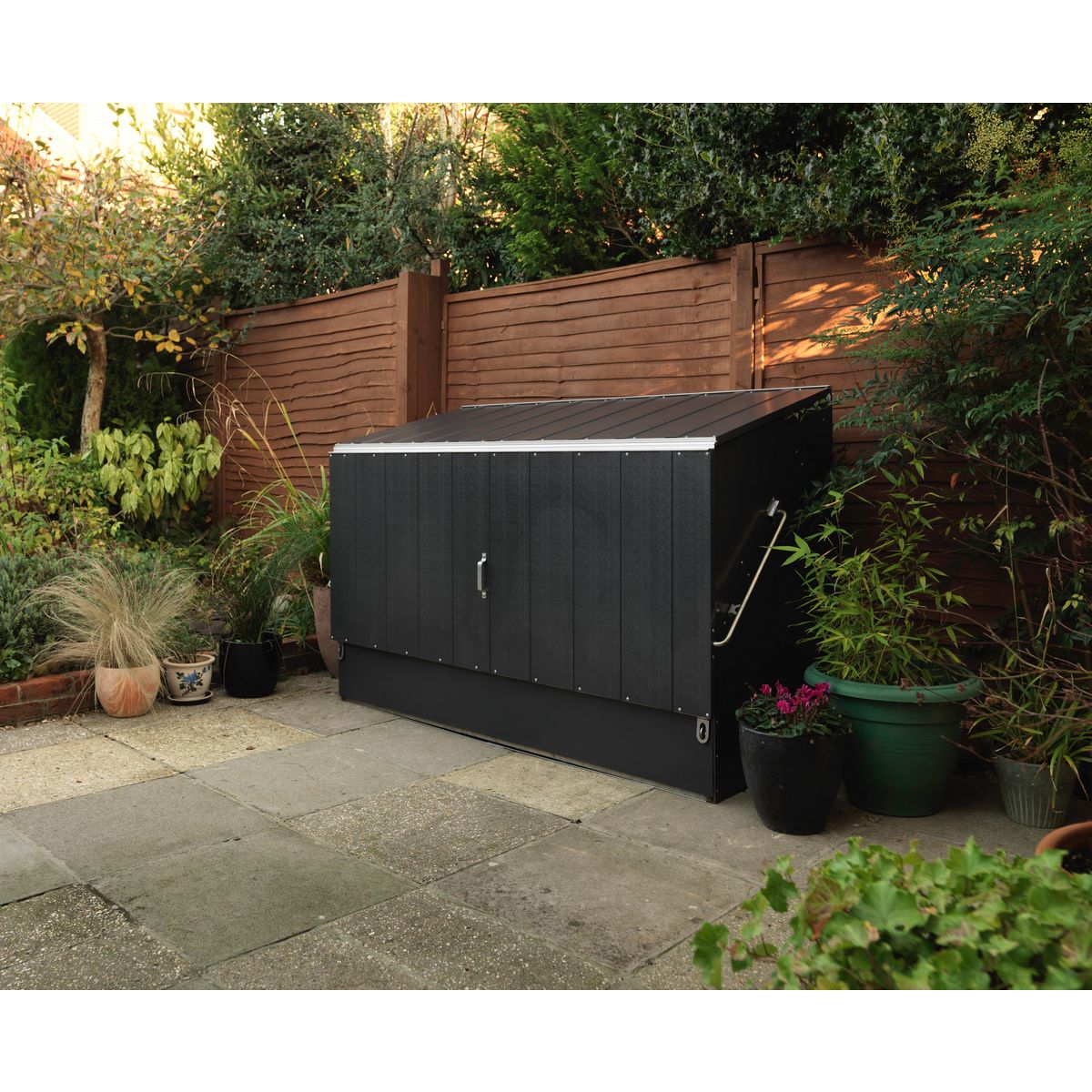 TRIMETALS Abri à vélos - Métal - Anthracite - 1,64m²