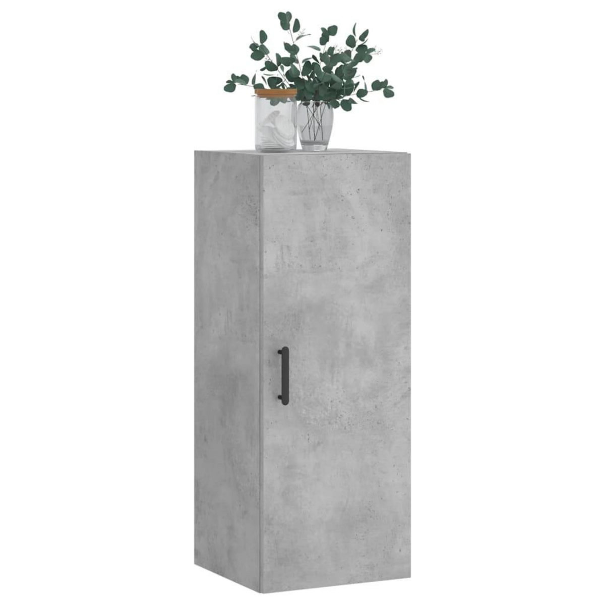 VIDAXL Armoire murale gris beton 34,5x34x90 cm