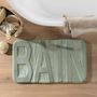 Voir la diapositive 4 : Paris Prix Tapis de Bain Microfibre  Relief  45x75cm Sauge