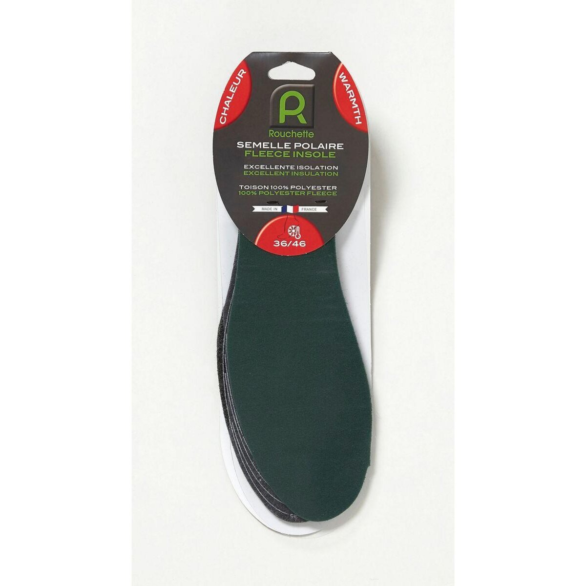 CENTRALE BRICO SEMELLE POLAIRE vert T36-46