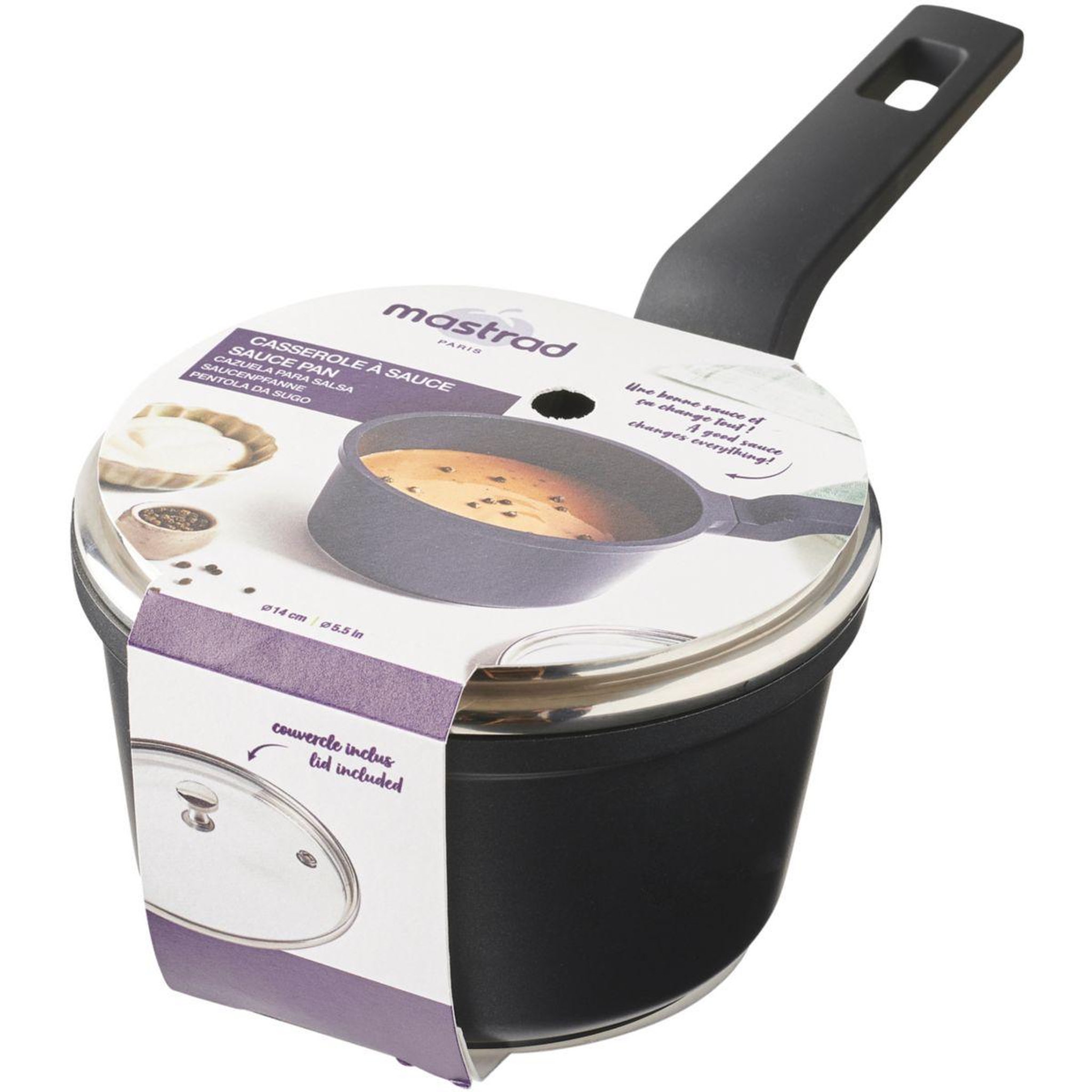 Voir la diapositive 3 : MASTRAD Casserole à sauce 14cm