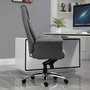 Voir la diapositive 4 : VINSETTO Fauteuil de bureau ergonomique hauteur réglable roulettes pivotantes 68 x 72 x 118-128 cm gris