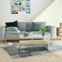 Voir la diapositive 5 : VIDAXL Table basse Bois d'ingenierie 90x59x42 cm Chene et blanc