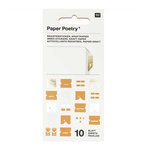 RICO DESIGN 10 feuilles d'autocollants registre papier kraft