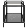 Voir la diapositive 4 : VIDAXL Tables a the 2 pcs Verre trempe Noir