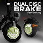 Voir la diapositive 6 : EZWAY Trottinette Électrique Adulte  EBOOST GO –  Moteur 1200W -  Autonomie Jusqu'a 50 km - Pneu Cross 10  Tubeless - Batterie 54V/10Ah - Poids 23Kg