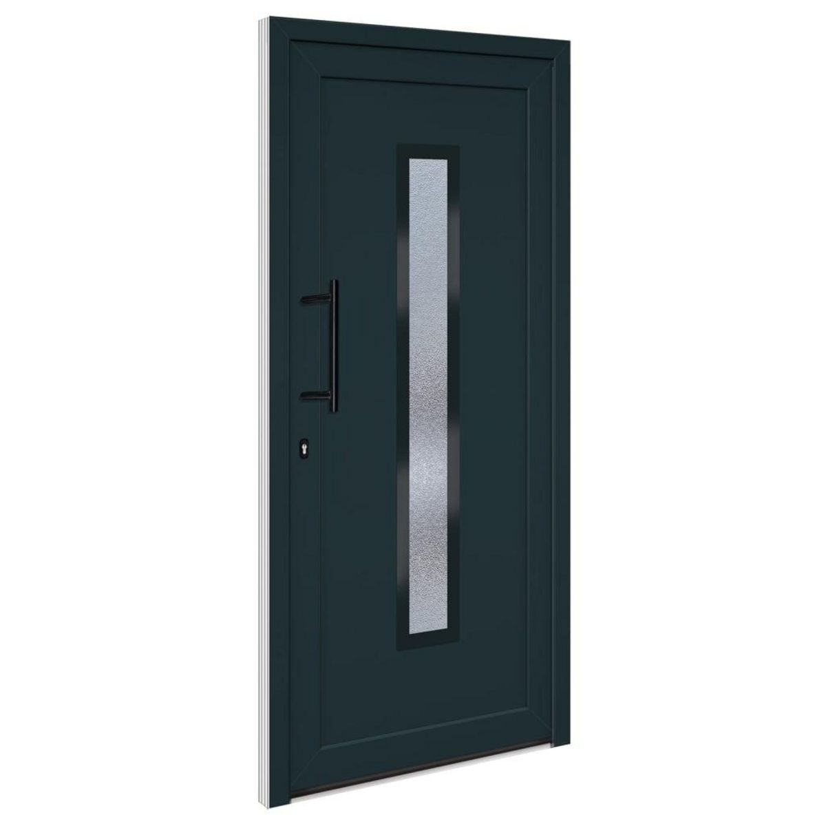 VIDAXL Porte d'entree anthracite 98x208 cm PVC