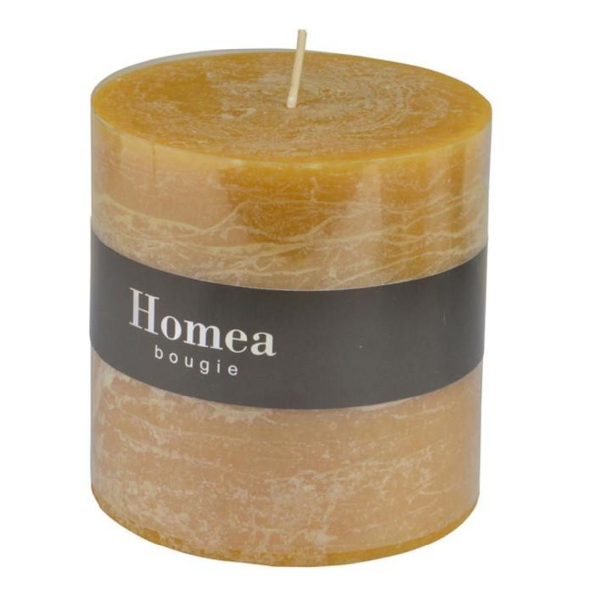 Paris Prix Bougie Pilier Ronde Déco  Rustique  10cm Jaune