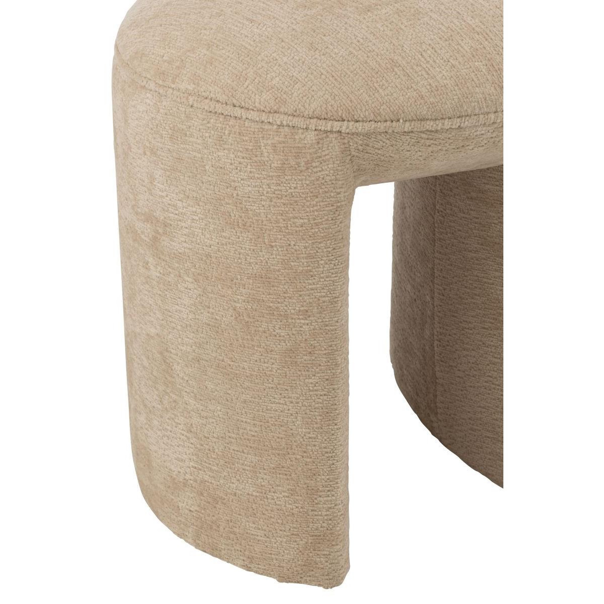 Voir la diapositive 5 : J-LINE Tabouret design  anise  44cm beige
