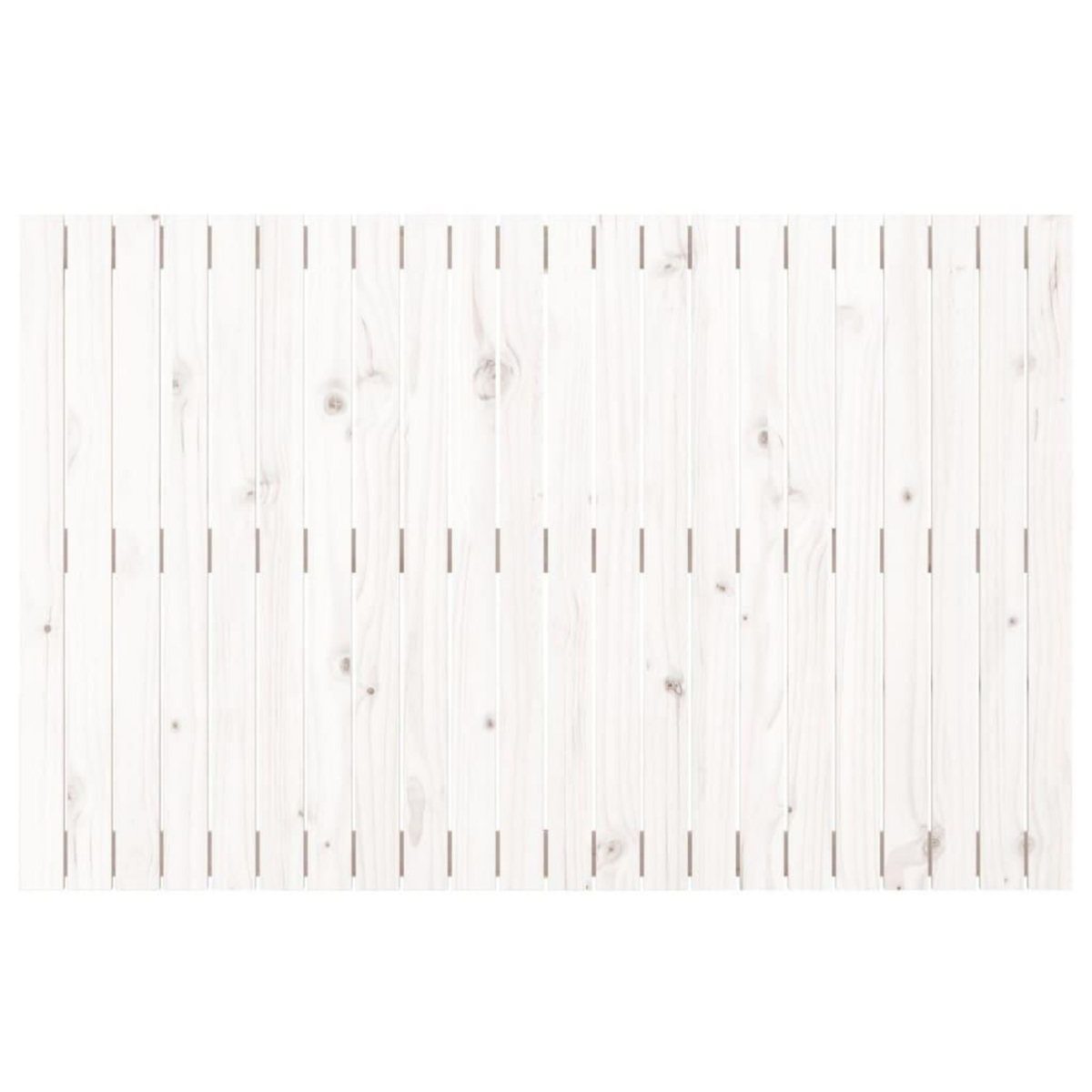 VIDAXL Tete de lit murale Blanc 140x3x90 cm Bois massif de pin